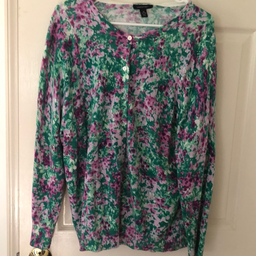 Lands end cardigan